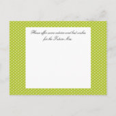 花嫁ブライダルシャワーアドバイスカード アドバイスカード (裏面)