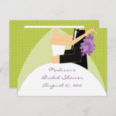 花嫁ブライダルシャワーアドバイスカード アドバイスカード (正面/裏面)