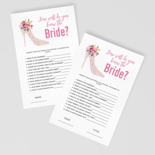 花嫁ブライダルシャワーゲーム