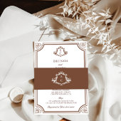 花嫁ブライダルシャワー招待でブランチ 招待状