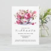 花嫁ブライダルシャワー茶パーティー付き 招待状 (スタンド正面)