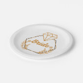 花嫁ブライダルバチェロレッテI do Crew Matching ペーパープレート (アングル)