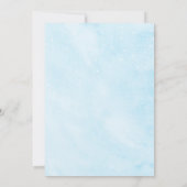 花嫁ブルーブライダルシャワーゲームカード用アドバイス 招待状 (裏面)