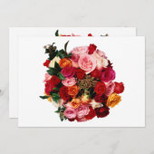 花嫁ブーケ 招待状 (正面/裏面)