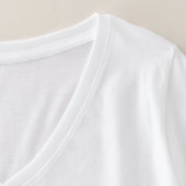 花嫁プラスサイズVネックTシャツ金ゴールドダイヤモンド プラスサイズTシャツ (デザイン-襟)