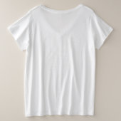 花嫁プラスサイズVネックTシャツ金ゴールドダイヤモンド プラスサイズTシャツ (デザイン裏面)