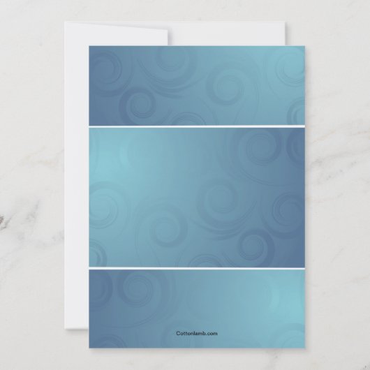 花嫁プリンセスブライダルシャワー招待 招待状 (裏面)