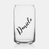 花嫁プロポーザル書名パーソナライズされた ガラス缶 (正面)