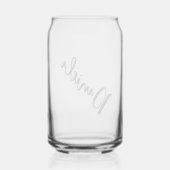 花嫁プロポーザル書名パーソナライズされた ガラス缶 (裏面)