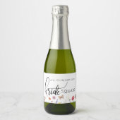 花嫁プロポーザル野生の花きらめくワインラ スパークリングワインラベル (正面)