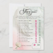花嫁ベールウェディングシャワーシューゲーム 招待状 (正面)