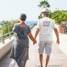 花嫁ホワイトウェディングパーティーの父親 Tシャツ