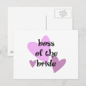 花嫁ボス ポストカード (正面/裏面)