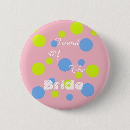 花嫁ボタンの友人 缶バッジ (正面)