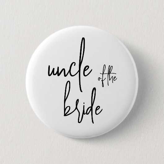 花嫁ボタンの叔父 缶バッジ (正面)