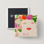 花嫁ボタン 缶バッジ (正面&裏面)