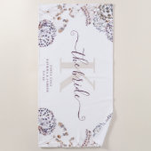 花嫁ボホビーチタオル ビーチタオル (正面)