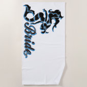 花嫁マーメイドビーチ宛先パーティー ビーチタオル (正面)