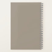 花嫁ミニマリストの母モダンなるタウペ ノートブック (裏面)