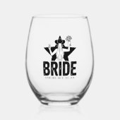 花嫁ミニマルフローラ ステムなしワイングラス (正面)