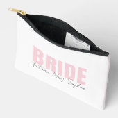 花嫁メイクポーチ | オーダーメイド Future Mrs. 名前 アクセサリーポーチ (見開き)