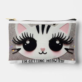 花嫁メイクポーチ、子猫メイクアップバッグ アクセサリーポーチ