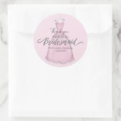 花嫁メイドのウェディングギフト花嫁パーソナライズされた ラウンドシール (バッグ)