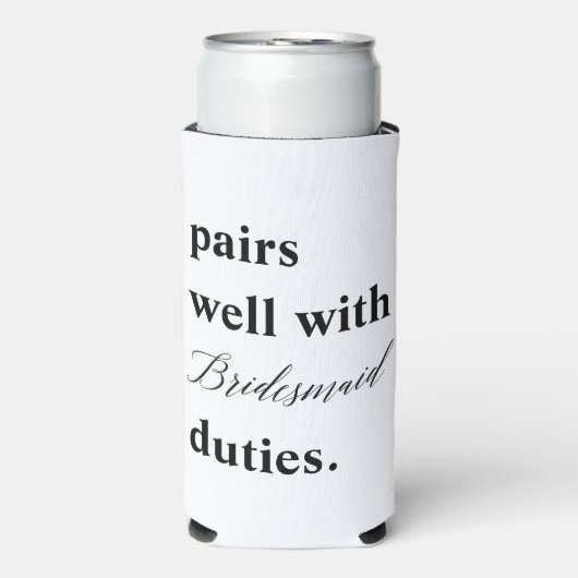 花嫁メイドの仕事のプロポーズと上手結婚く組み合わせる スリム缶クーラー (Seltzer正面)