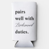 花嫁メイドの仕事のプロポーズと上手結婚く組み合わせる スリム缶クーラー (正面)