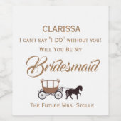 花嫁メイドへのワインラベル提案 ワインラベル (シングルラベル)