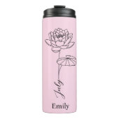 花嫁メイドウォーターリリー7月誕生花 タンブラー (正面)