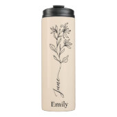 花嫁メイド名ハニーサックル6月誕生花 タンブラー (正面)