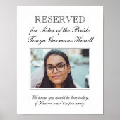 花嫁メモリアルの指定席結婚姉妹 ポスター (正面)