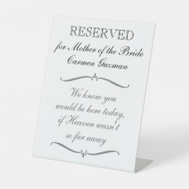 花嫁メモリアルの母親結婚用 台座サイン