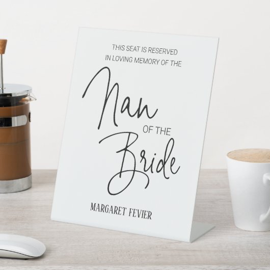 花嫁メモリアル予約椅子のナン結婚ズ 台座サイン (インサイチュ)