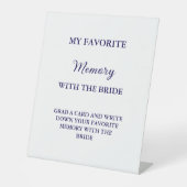 花嫁モダンお気に入りのゲームカード付きメモリ 台座サイン (正面)