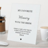 花嫁モダンお気に入りのゲームカード付きメモリ 台座サイン (インサイチュ)