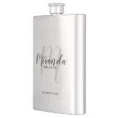 花嫁モダンの仕パーソナライズされた組み フラスク (左)