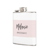 花嫁モダンエレガントピンク白 フラスク (左)