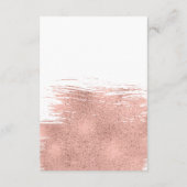 花嫁モダンカードのバラ金ゴールドブラッシュストロークアドバイス アドバイスカード (裏面)