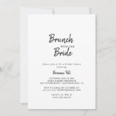 花嫁モダンシャワーでブランチ 招待状 (正面)