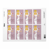 花嫁モダンブライダルシャワーワインテーマラベル ラベル (フルシート)