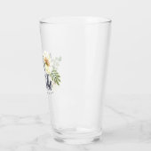 花嫁モダン族水彩フローラの葉 タンブラーグラス (左)