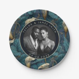 花嫁ユニークがパーティーになるためのカレーリリープレート ペーパープレート