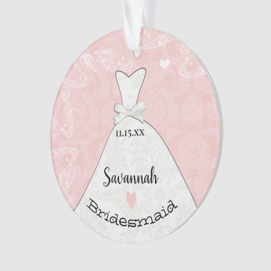 花嫁ユニークメイド・オブ・オーナー(花嫁付き添い人)又は花娘か オーナメント (正面)