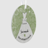 花嫁ユニークメイド・オブ・オーナー(花嫁付き添い人)又は花娘か オーナメント (正面)