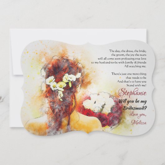 花嫁リクエスト・カード 招待状 (正面)