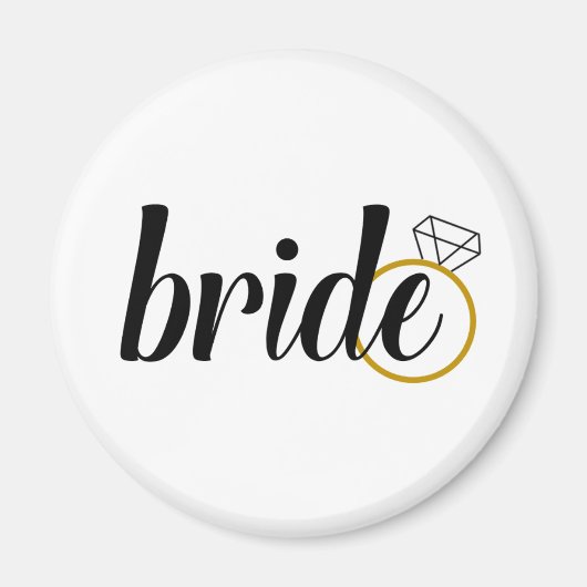 花嫁リングや輪 マグネット (正面)