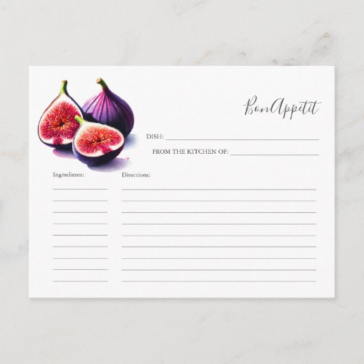 花嫁レシピカードフルーツ用レシピ シーズンポストカード (正面)