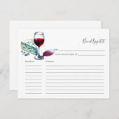 花嫁レシピカードワイン&チーズ シーズンポストカード (正面/裏面)